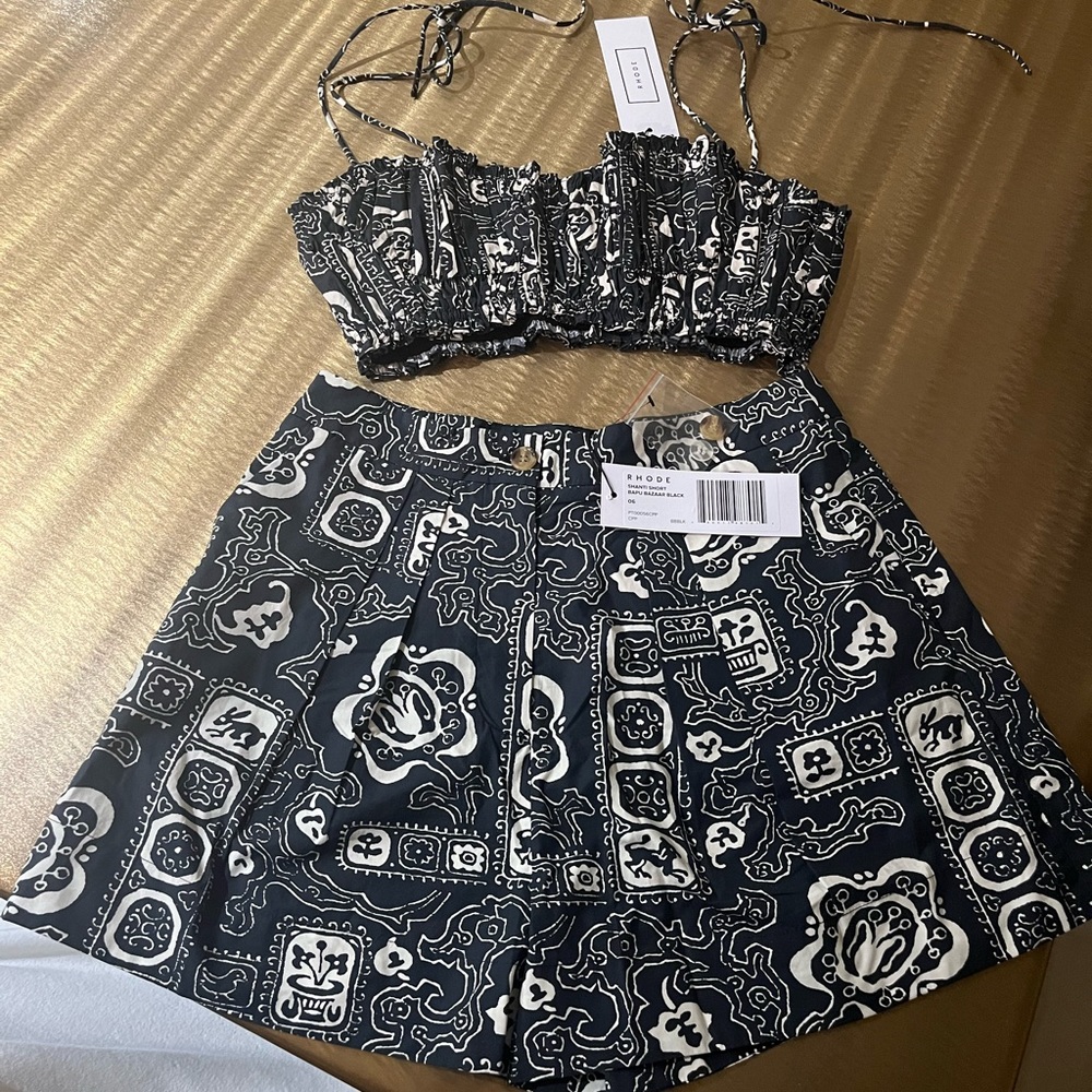 NWT Rhode Shorts and Top Set